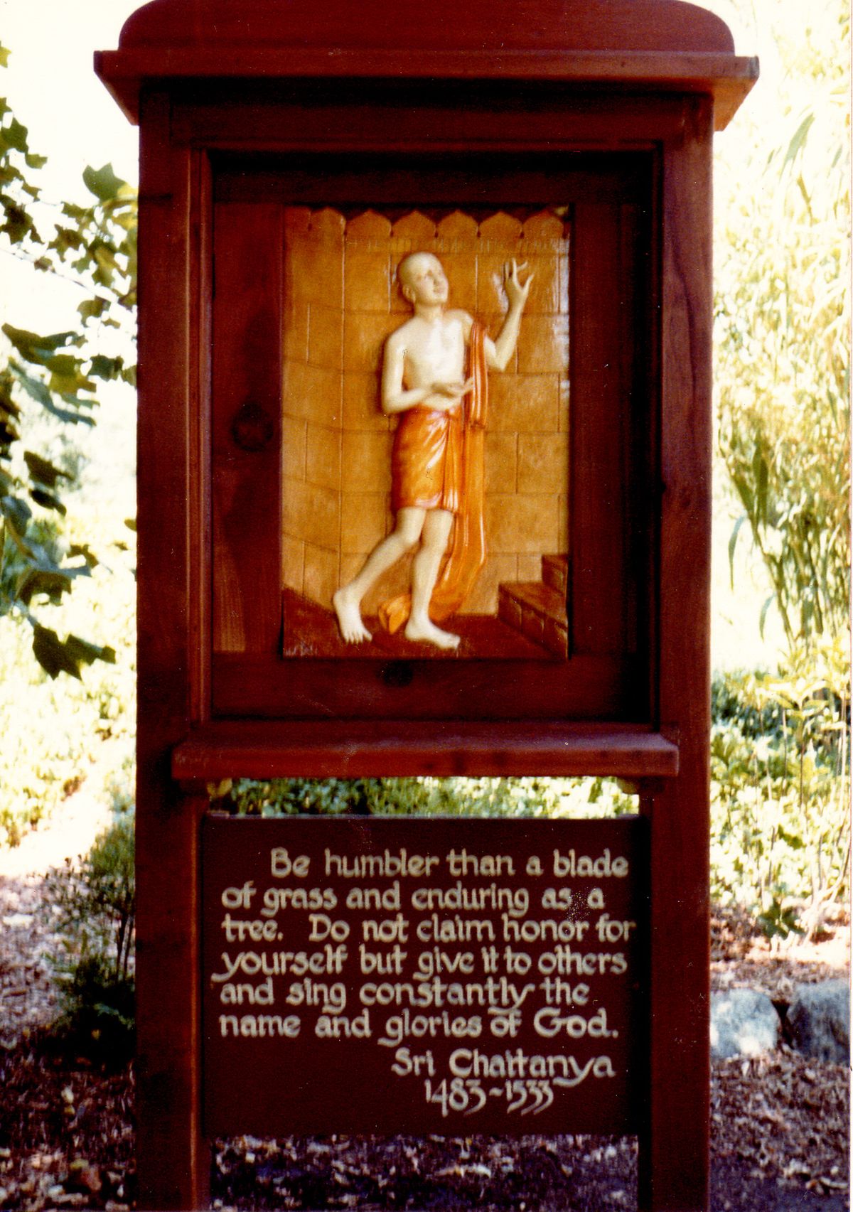 13 - Vedanta Society of Sacramento - Garden of Saints - Sri Chaitanya-1